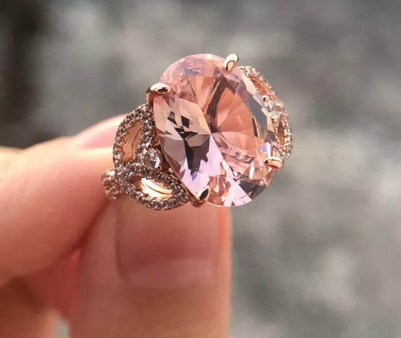 Lab created morganite 2025